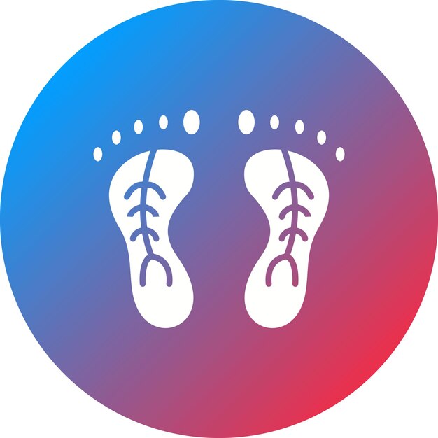 Imagen vectorial del icono de la huella de carbono Se puede utilizar para la energía renovable
