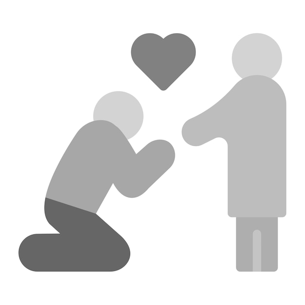 Imagen vectorial del icono de humildad Se puede usar para rasgos de personalidad