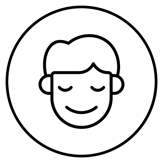 Imagen vectorial de icono humilde puede usarse para emociones humanas