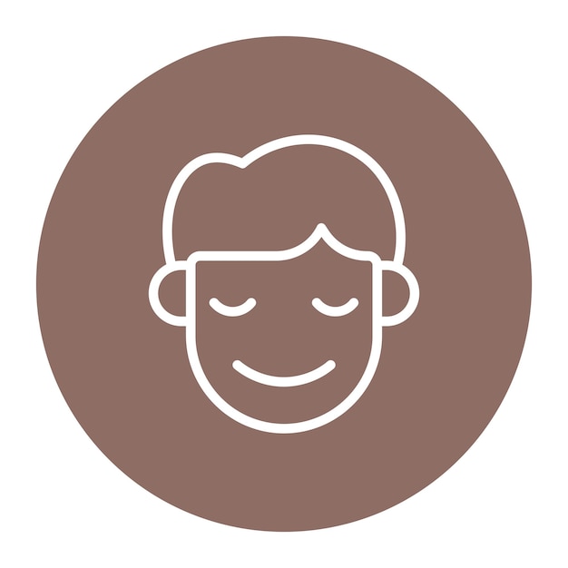 Imagen vectorial de icono humilde puede usarse para emociones humanas
