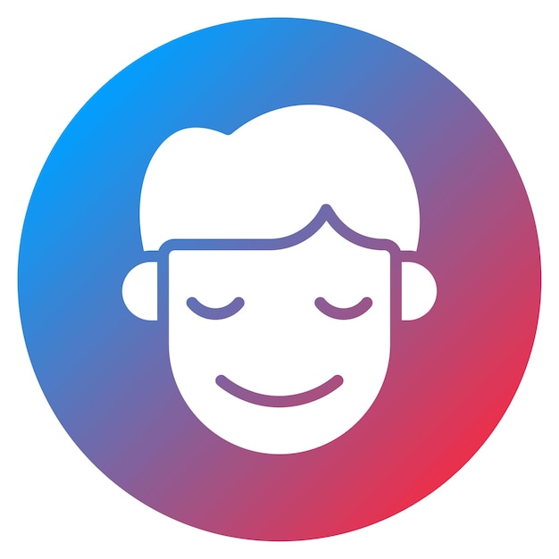 Imagen vectorial de icono humilde puede usarse para emociones humanas