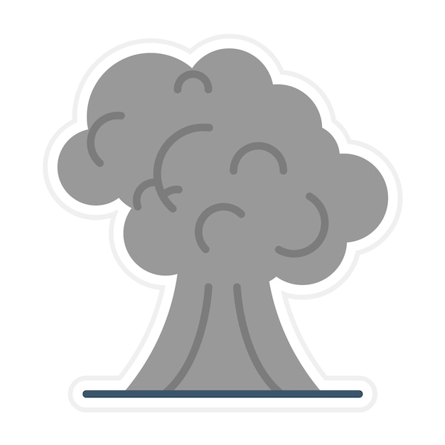 Imagen vectorial del icono de humo Se puede utilizar para la contaminación