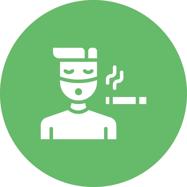 Imagen vectorial de icono de humo de segunda mano Se puede utilizar para fumar