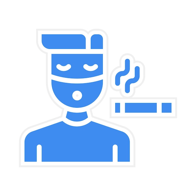Imagen vectorial de icono de humo de segunda mano Se puede utilizar para fumar