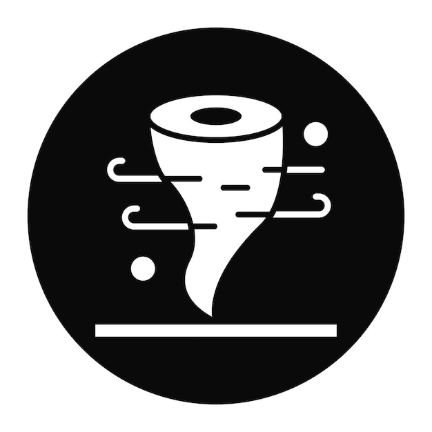 La imagen vectorial del icono del huracán se puede usar para desastres naturales