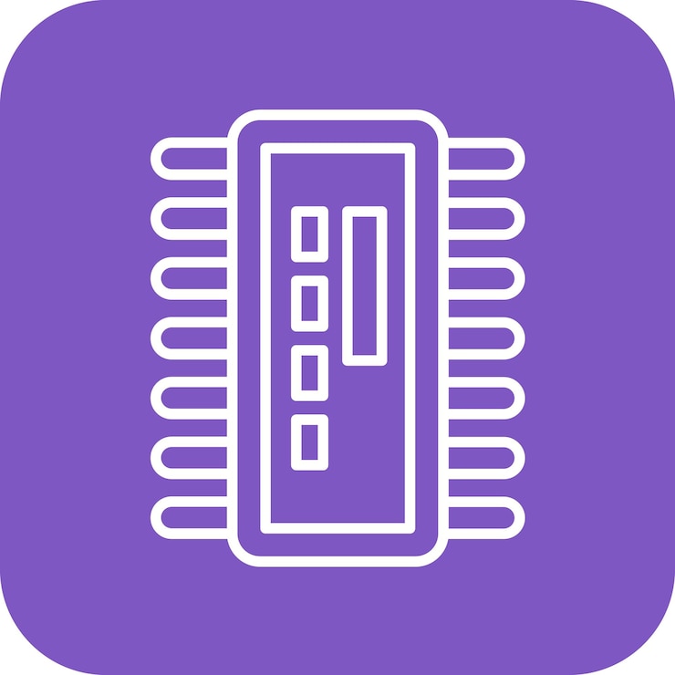 Vector imagen vectorial de icono ic puede utilizarse para la inteligencia artificial