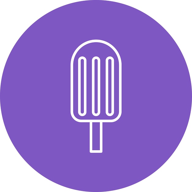 Imagen vectorial del icono de Ice Lolly Se puede usar para dulces y caramelos