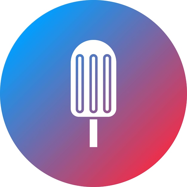 Imagen vectorial del icono de Ice Lolly Se puede usar para dulces y caramelos