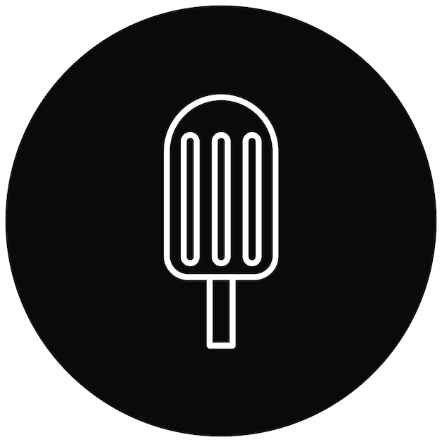 Imagen vectorial del icono de Ice Lolly Se puede usar para dulces y caramelos