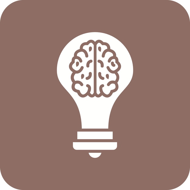 Imagen vectorial de icono de idea creativa Se puede usar para negocios y oficinas