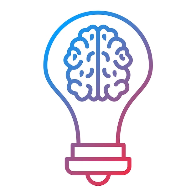 Imagen vectorial de icono de idea creativa Se puede usar para negocios y oficinas