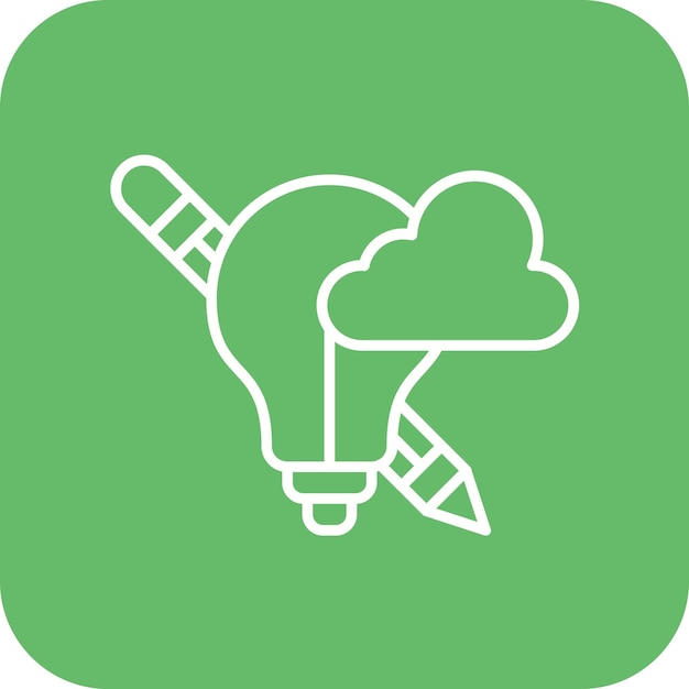 Imagen vectorial de icono de idea creativa Se puede utilizar para la creatividad