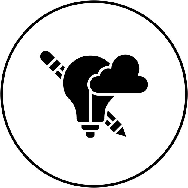 Imagen vectorial de icono de idea creativa Se puede utilizar para la creatividad