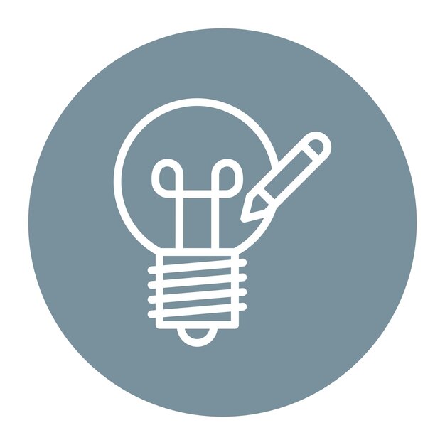 Imagen vectorial de icono de idea creativa Puede utilizarse para el crowdfunding