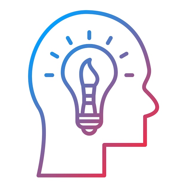 Imagen vectorial de icono de idea creativa Puede utilizarse para la gestión de proyectos
