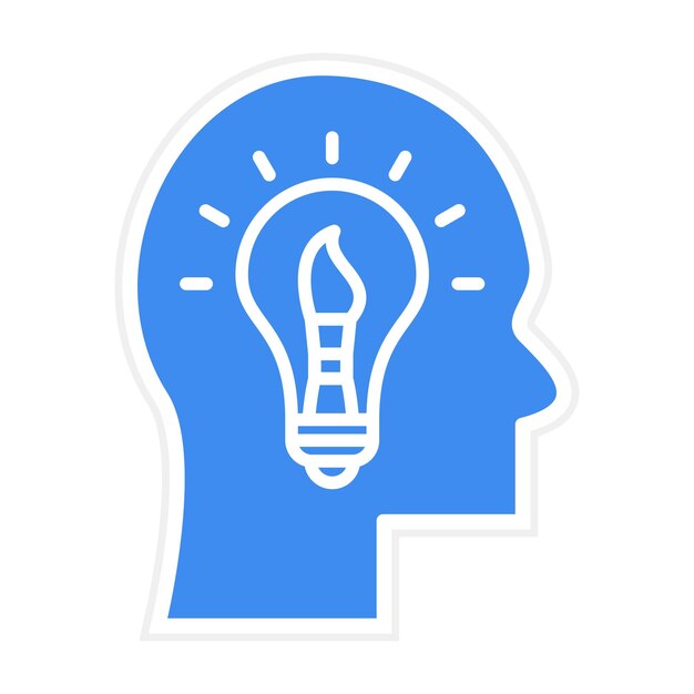 Imagen vectorial de icono de idea creativa Puede utilizarse para la gestión de proyectos