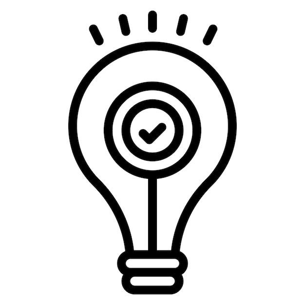 Imagen vectorial de icono de idea creativa Puede utilizarse para el manejo de crisis