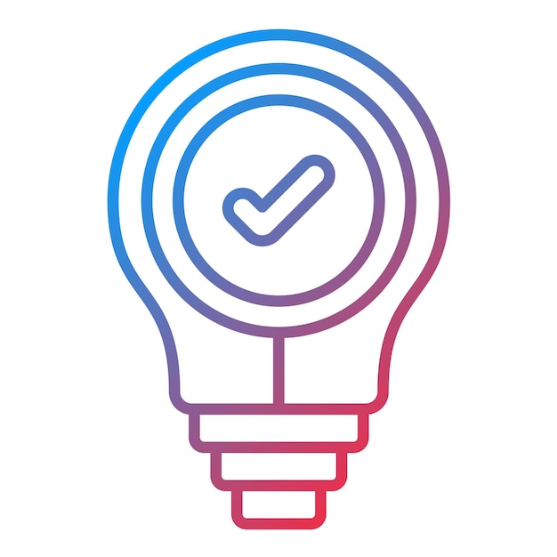 Imagen vectorial de icono de idea de marketing Se puede utilizar para la gestión empresarial