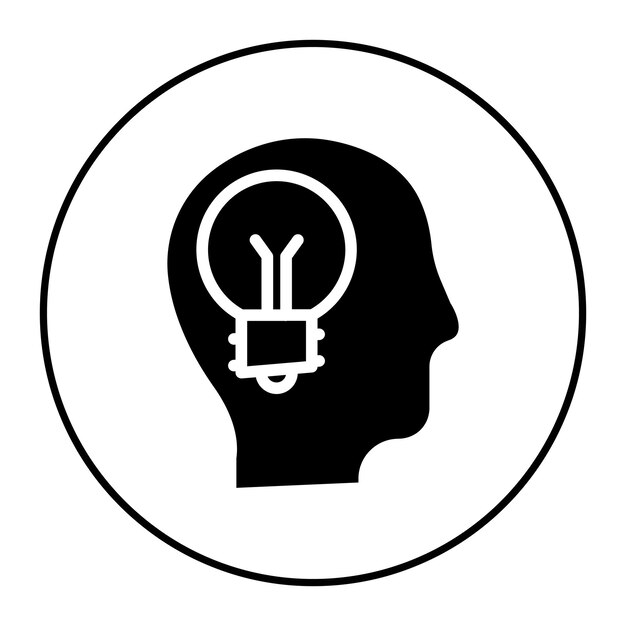 Imagen vectorial de icono de idea Se puede usar para estilos de vida