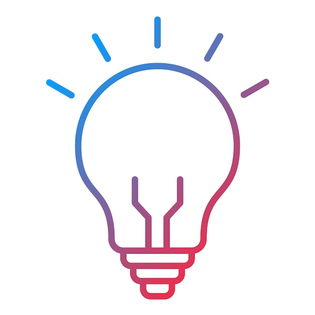 La imagen vectorial del icono de la idea se puede usar para el futuro