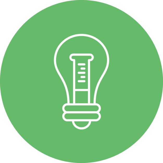 La imagen vectorial del icono de la idea se puede utilizar para la química