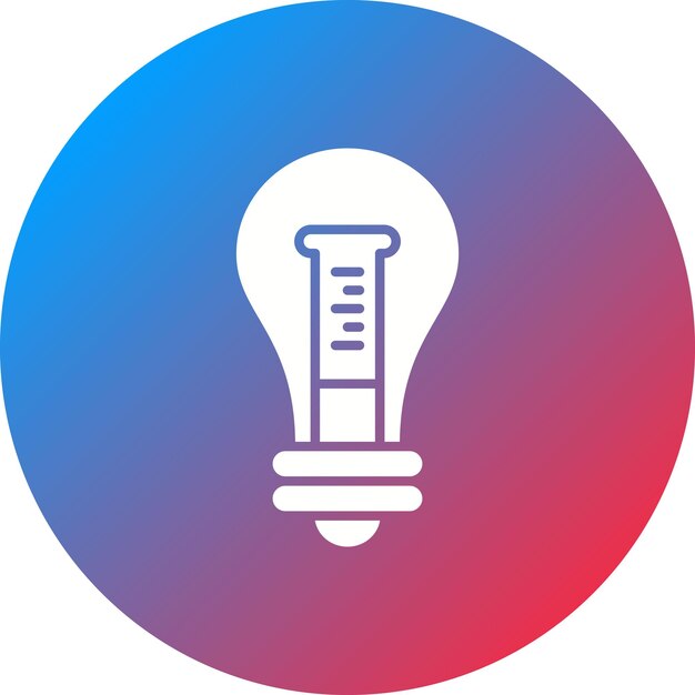La imagen vectorial del icono de la idea se puede utilizar para la química