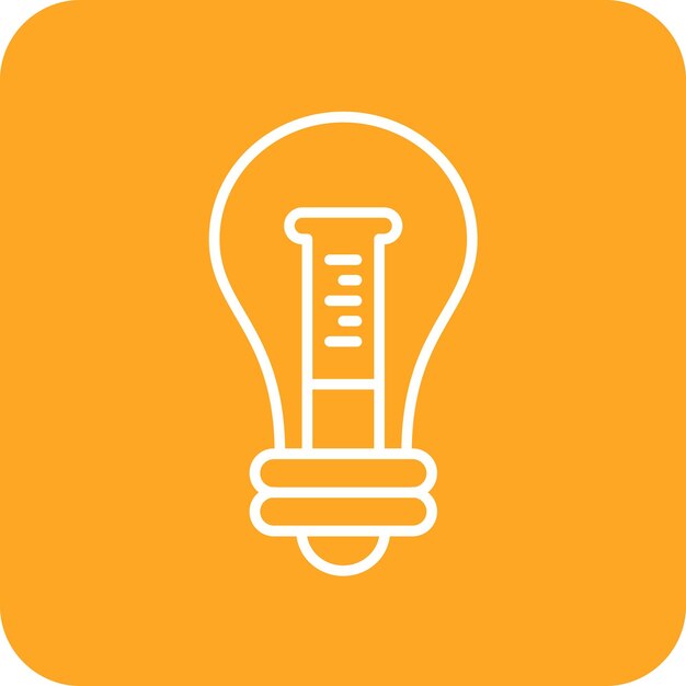 La imagen vectorial del icono de la idea se puede utilizar para la química