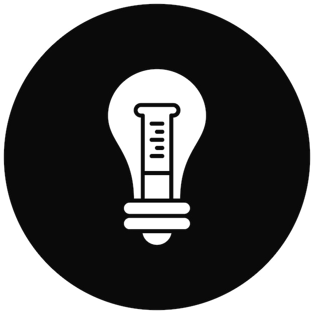 La imagen vectorial del icono de la idea se puede utilizar para la química