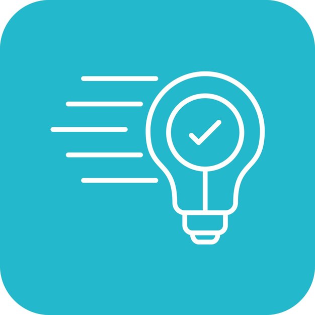 Imagen vectorial de icono de idea rápida Se puede utilizar para la creatividad