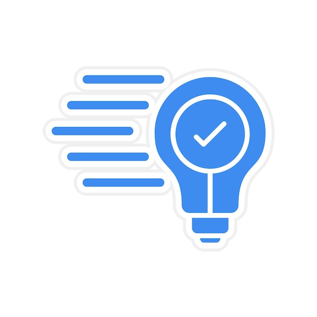 Imagen vectorial de icono de idea rápida Se puede utilizar para la creatividad