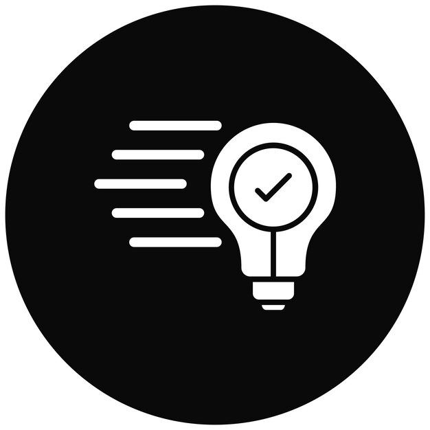 Imagen vectorial de icono de idea rápida Se puede utilizar para la creatividad