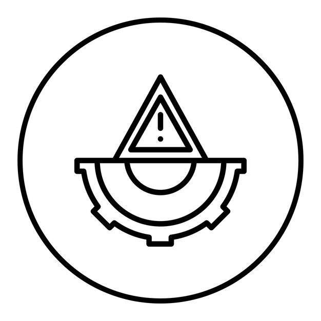 Imagen vectorial del icono de identificación de riesgos Puede utilizarse para la gestión de riesgos