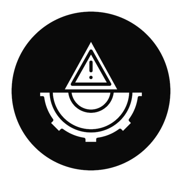 Imagen vectorial del icono de identificación de riesgos Puede utilizarse para la gestión de riesgos