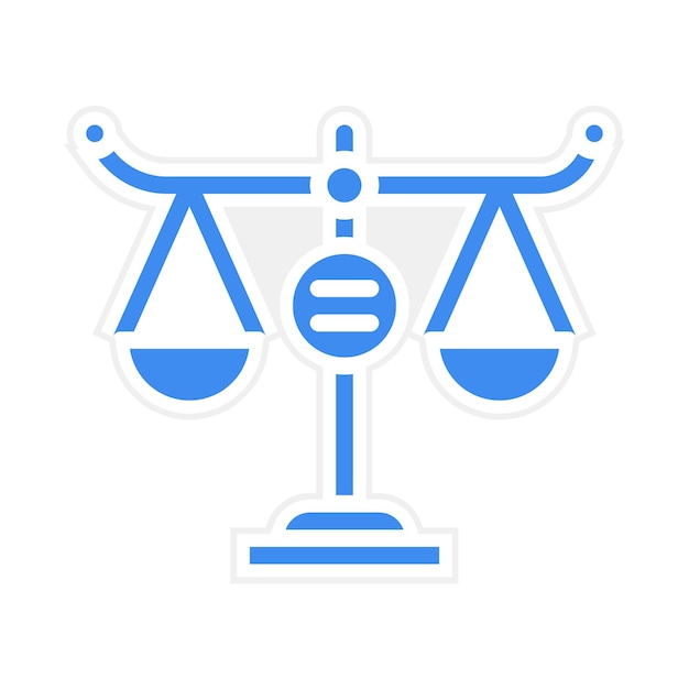 Imagen vectorial del icono de igualdad Puede utilizarse para los Derechos Humanos