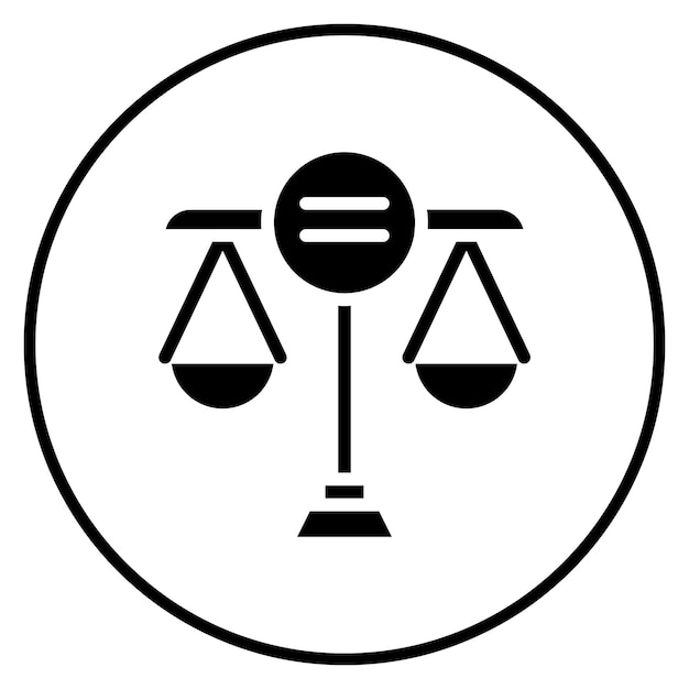 Imagen vectorial del icono de igualdad Puede utilizarse para los Derechos Humanos