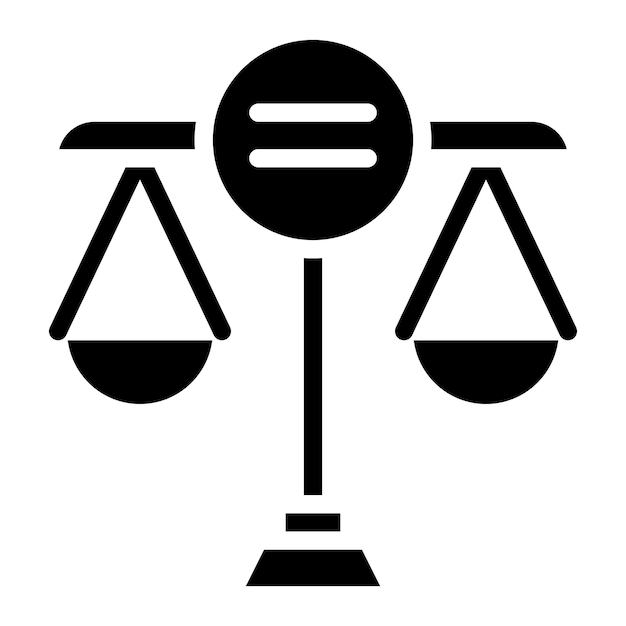 Imagen vectorial del icono de igualdad Puede utilizarse para los Derechos Humanos
