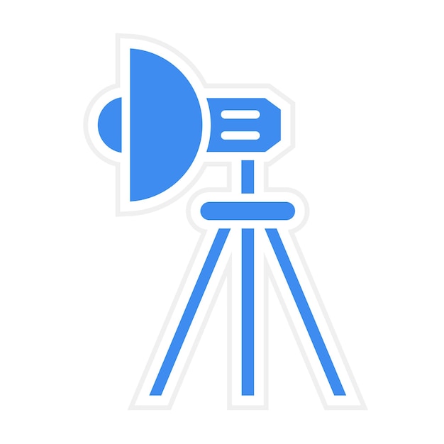 Imagen vectorial del icono de iluminación del estudio Se puede utilizar para la producción de video