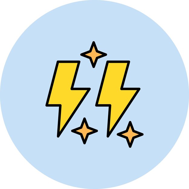 Imagen vectorial del icono de iluminación Puede utilizarse para la energía renovable