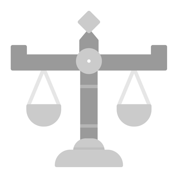 Imagen vectorial del icono de imparcialidad Se puede utilizar para el periodismo