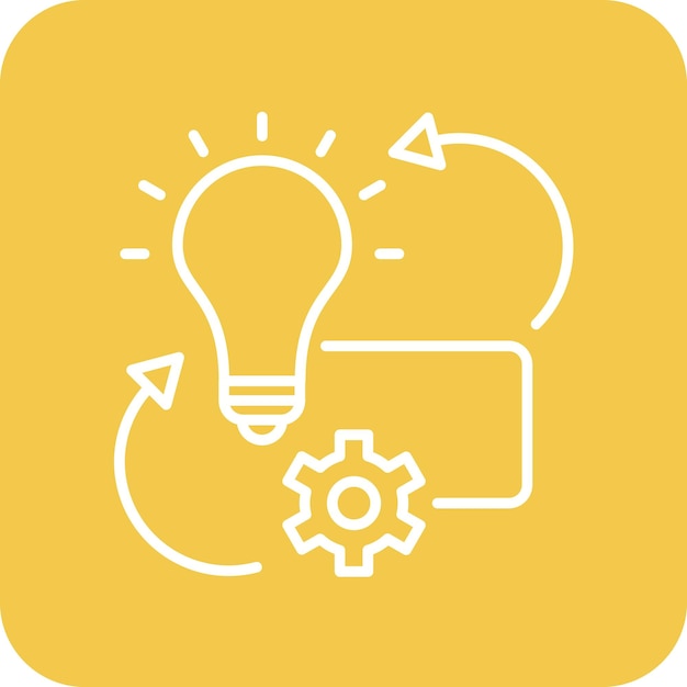 Imagen vectorial del icono de implementación del proyecto Se puede utilizar para la gestión del proyecto