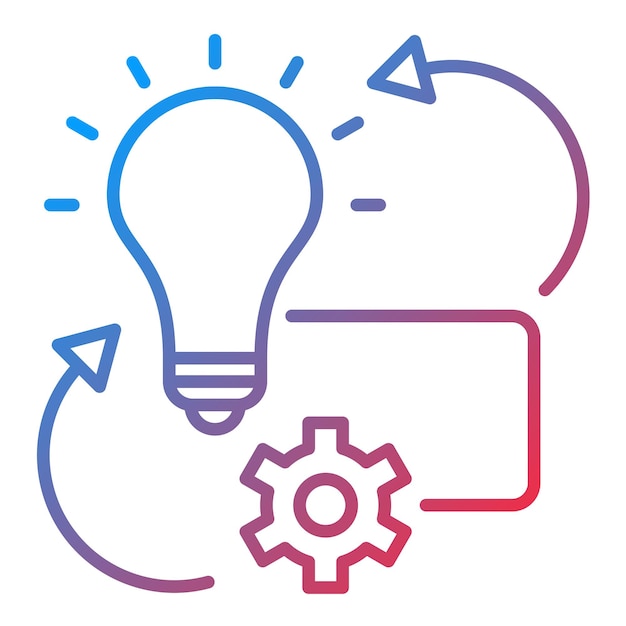 Imagen vectorial del icono de implementación del proyecto Se puede utilizar para la gestión del proyecto