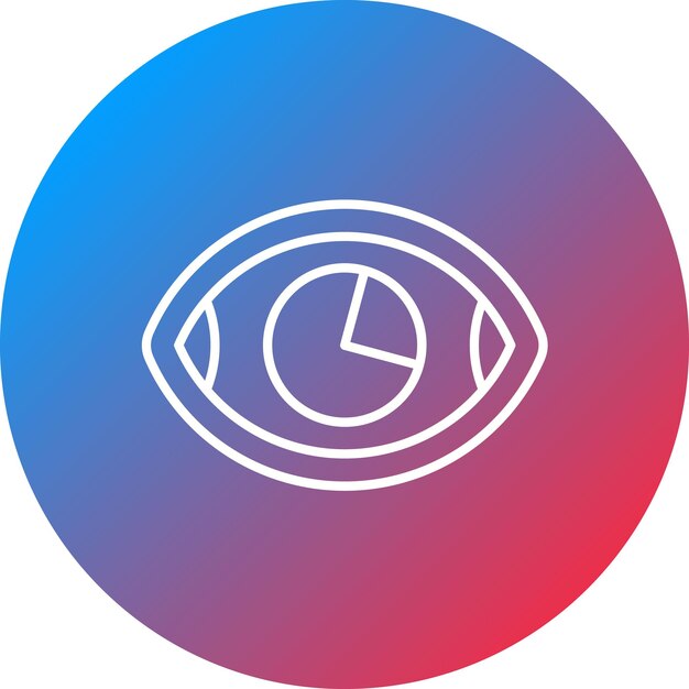 La imagen vectorial del icono de las impresiones se puede utilizar para el marketing de influencers