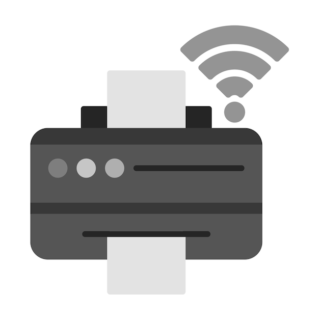 Imagen vectorial del icono de la impresora inteligente Se puede utilizar para Smart Home