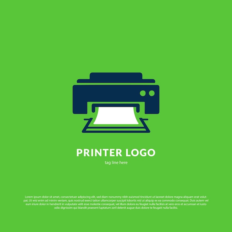 Vector imagen vectorial del icono de la impresora puede utilizarse para computadoras y hardware
