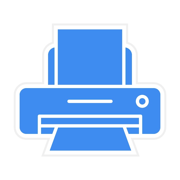 Imagen vectorial del icono de la impresora Puede utilizarse para computadoras y hardware