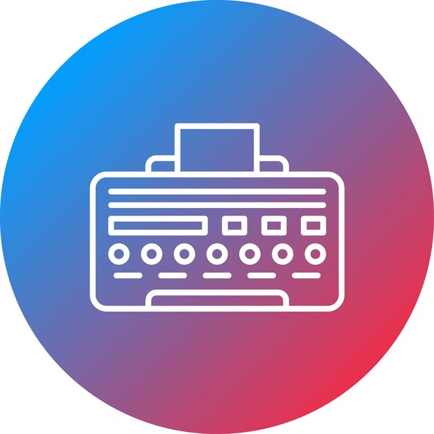 Imagen vectorial del icono de la impresora Puede utilizarse para dispositivos electrónicos