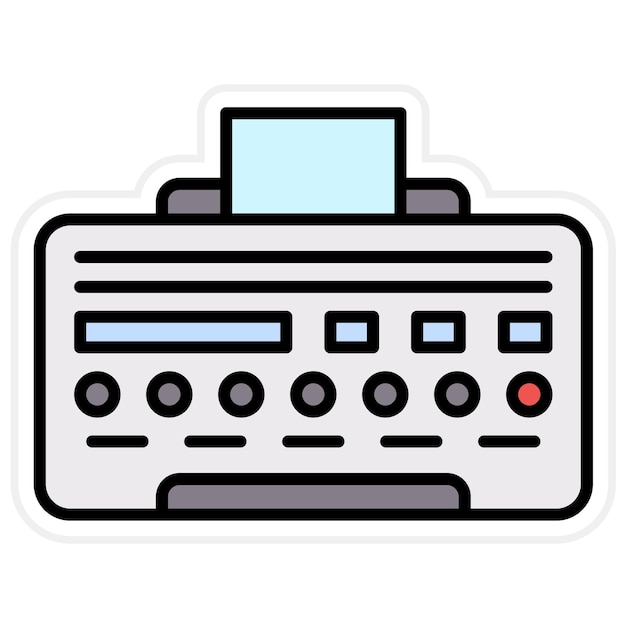 Imagen vectorial del icono de la impresora Puede utilizarse para dispositivos electrónicos
