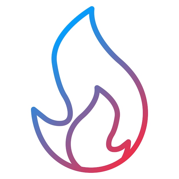 Imagen vectorial del icono de incendio Se puede utilizar para el servicio de emergencia