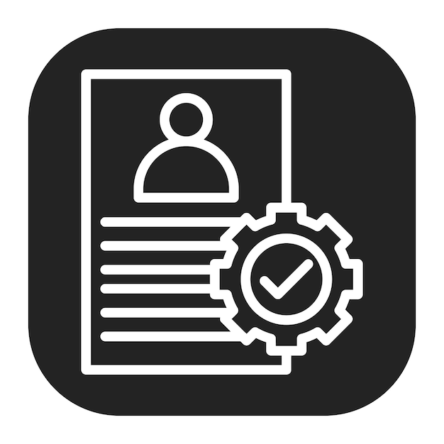 Imagen vectorial del icono de incorporación del empleado Se puede utilizar para el proceso de contratación