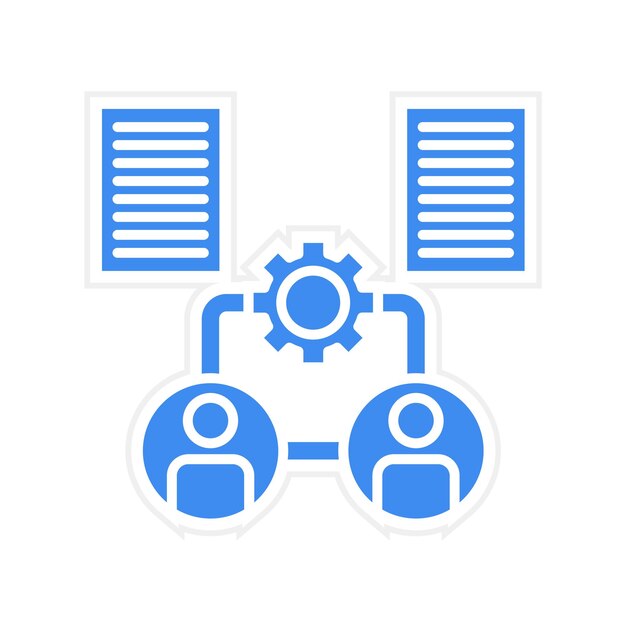 Imagen vectorial de icono de incorporación Puede utilizarse para la formación empresarial